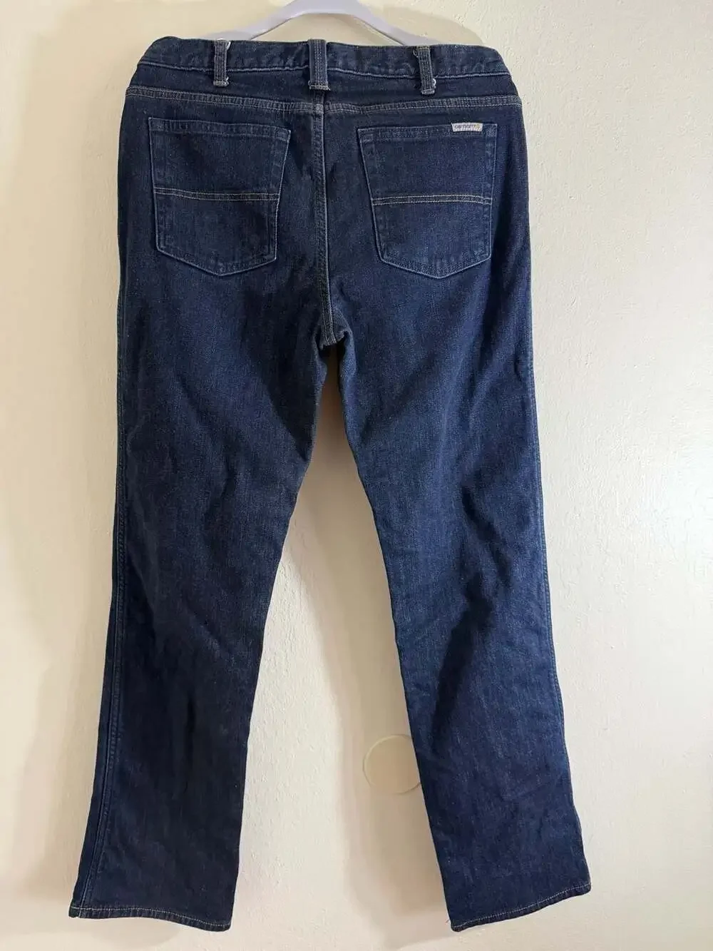 Carhartt Women's Flannel Lined Original Fit Straight Leg Denim Jeans